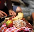 Brotzeit beim Wandern