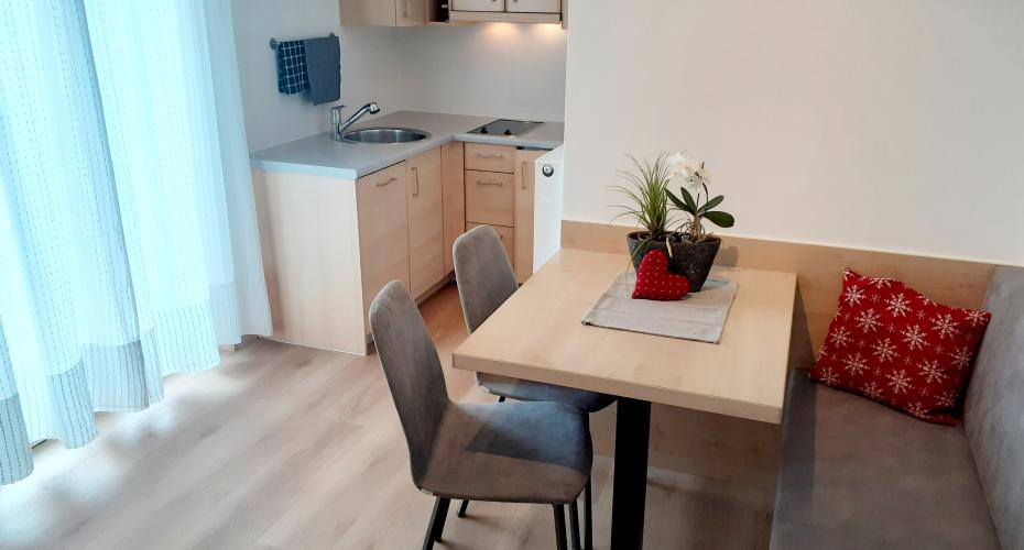 Terrasse der Ferienwohnung Pergola